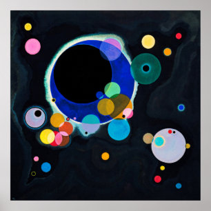Kandinsky Multiple Circles Abstrakt Artwork Poster