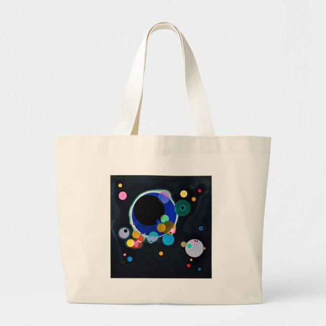 Kandinsky Multiple Circles Abstrakt Jumbo Tygkasse (Framsidan)