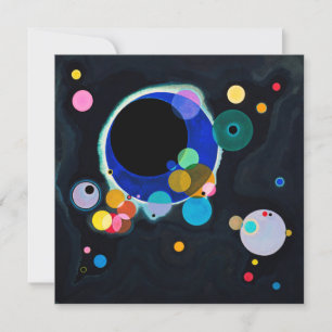 Kandinsky Multiple Circles Abstrakt Painting Card