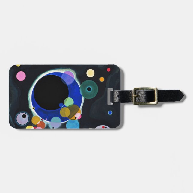 Kandinsky Multiple Circles Artwork Bagagebricka (Horisontell Framsida)
