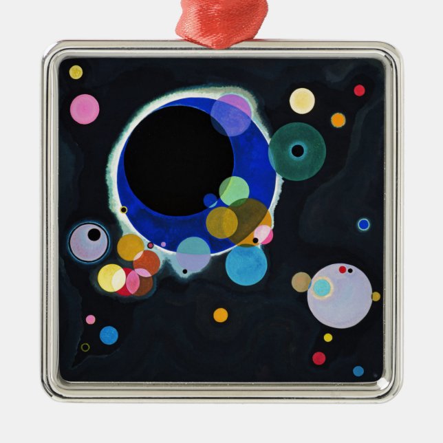 Kandinsky Multiple Circles Artwork Julgransprydnad Metall (Framsidan)