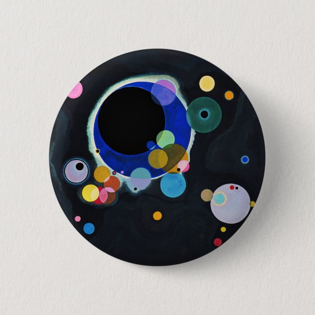 Kandinsky Multiple Circles Artwork Knapp (Framsida)