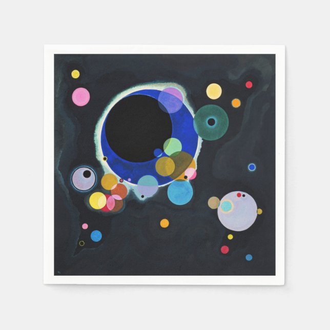 Kandinsky Multiple Circles Artwork Pappersservett (Framsidan)