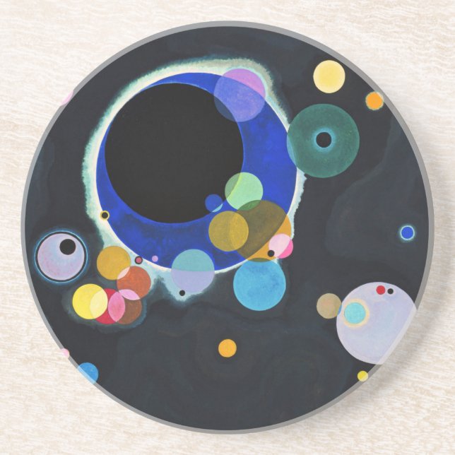 Kandinsky Multiple Circles Artwork Underlägg (Framsidan)