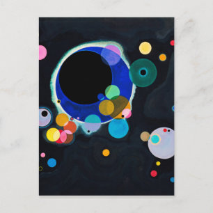 Kandinsky Multiple Circles Artwork Vykort