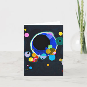 Kandinsky Multiple Circles Note Card Kort