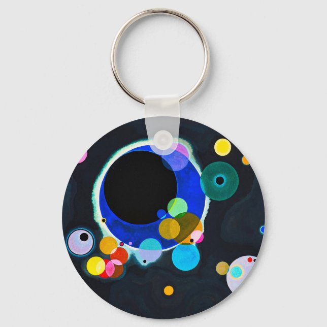 Kandinsky Multiple Circles Nyckelring (Framsida)