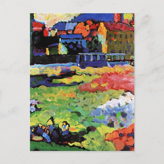 Kandinsky - München-Schwabing-måleri Vykort (Framsida)