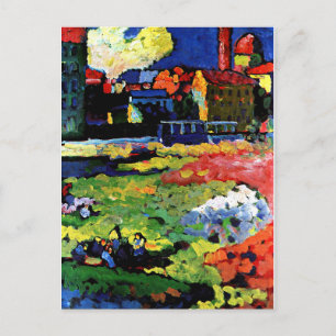 Kandinsky - München-Schwabing med kyrkan St Vykort