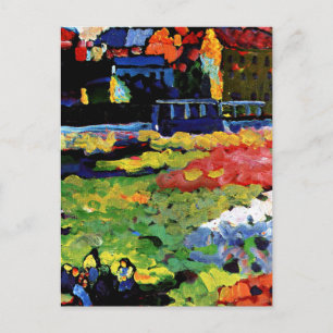 Kandinsky - München-Schwabing med kyrkan Vykort