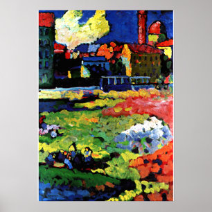Kandinsky - München-Schwabing med St. Poster