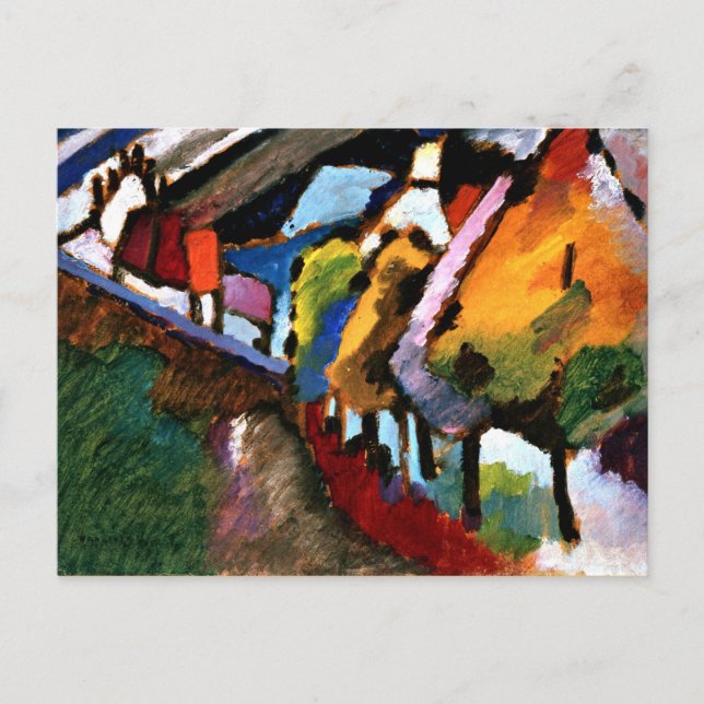Kandinsky - Murnau, Castle and Church Vykort (Framsida)