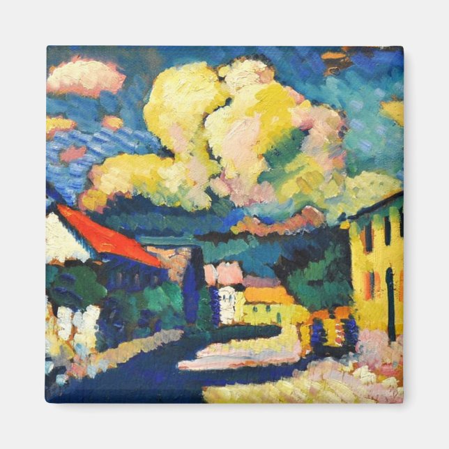 Kandinsky - Murnau, Dorfstrasse Magnet (Framsidan)