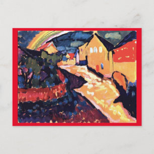 Kandinsky, Murnau med regnbåge, fin konst Vykort