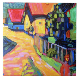 Kandinsky - Murnau Street with Women, 1908, Kakelplatta
