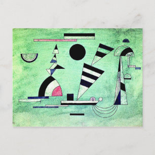 Kandinsky - Nedsänkt i Grönt, populära teckningar Vykort