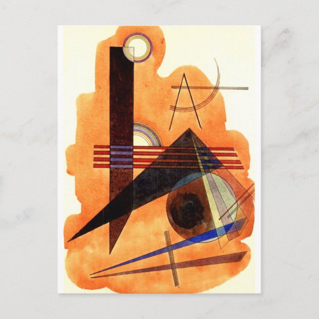 Kandinsky - Obstinate Brown Vykort (Framsida)