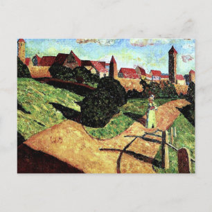 Kandinsky - Old Town II, färglös målning Vykort
