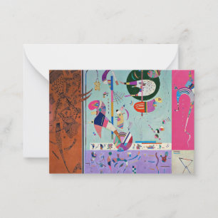 Kandinsky - Olika delar Anteckningskort