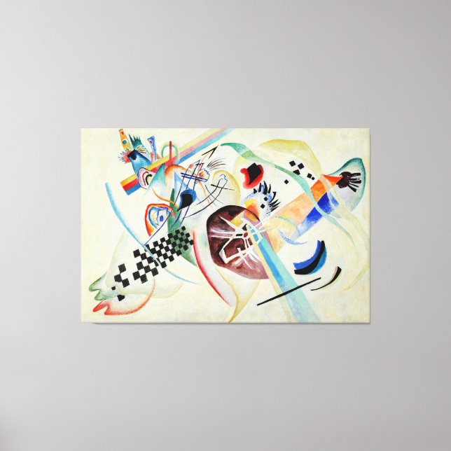 KANDINSKY - ON WHITE (I) - Comp. 224-1920 - Canvastryck (Framsida)