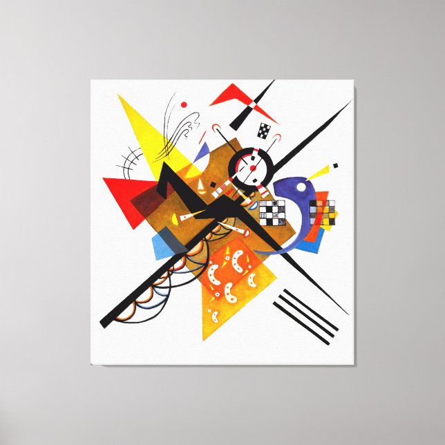 KANDINSKY - ON WHITE II-1923 - Bauhaus Canvastryck (Framsida)