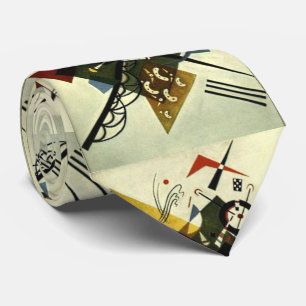 Kandinsky On White II Abstrakt Painting Neck Tie Slips