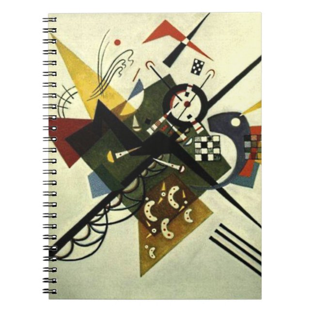 Kandinsky On White II Anteckningsbok Med Spiral (Framsidan)