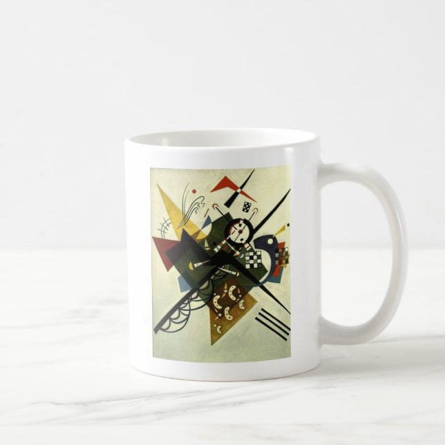 Kandinsky On White II Kaffemugg (Höger)