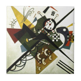 Kandinsky On White II Kakelplatta