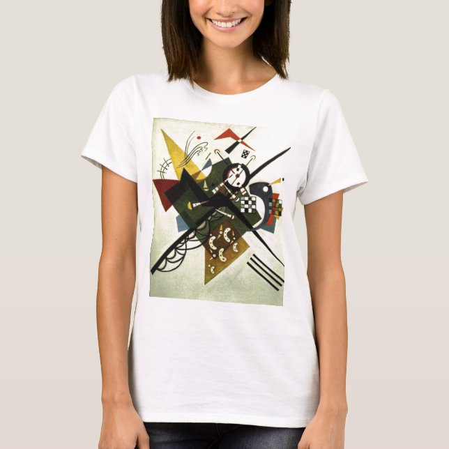 Kandinsky On White II Tee Shirt (Framsida)