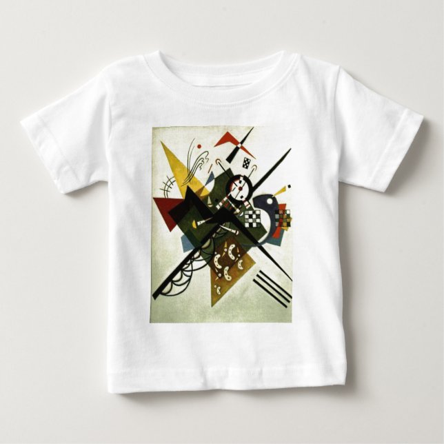 Kandinsky On White II Tee Shirt (Framsida)