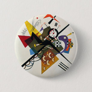 Kandinsky On White Two Abstrakt Painting Knapp