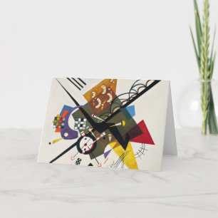 Kandinsky On White Two Abstrakt Painting Kort