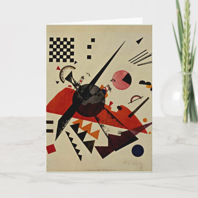 Kandinsky - Orange Kort (Framsida)