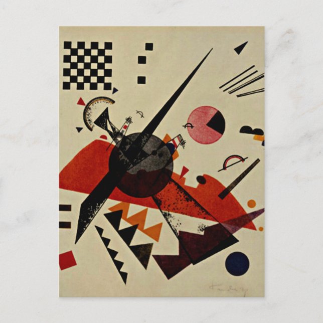 Kandinsky - Orange Vykort (Framsida)