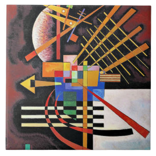 Kandinsky - Ovan och vänster, Kakelplatta