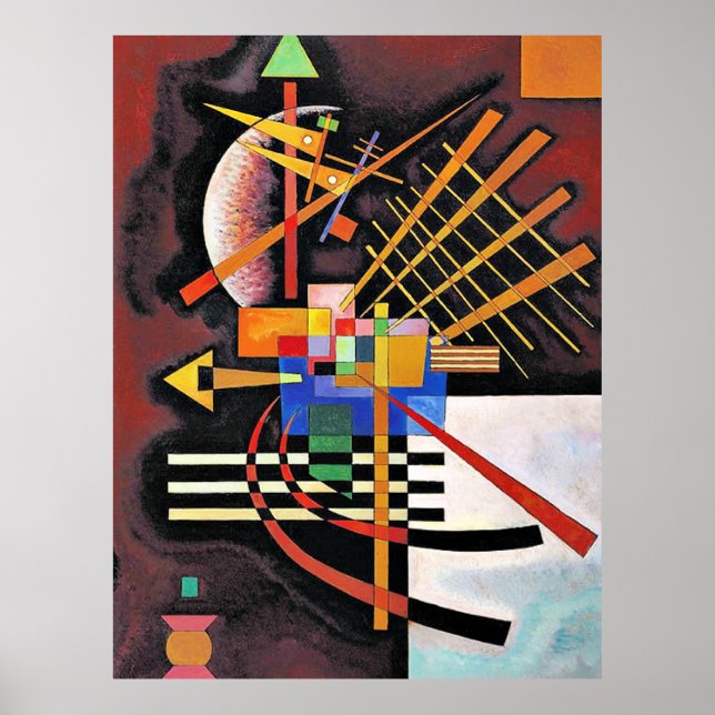 Kandinsky - Ovanför och Lämnat. Poster (Framsidan)