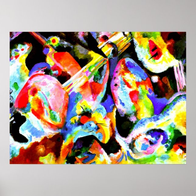 Kandinsky - Översvämningsimprovisation Poster (Framsidan)