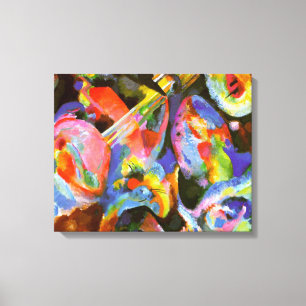 Kandinsky - Översvämningsimprovisation, syndaflod Canvastryck