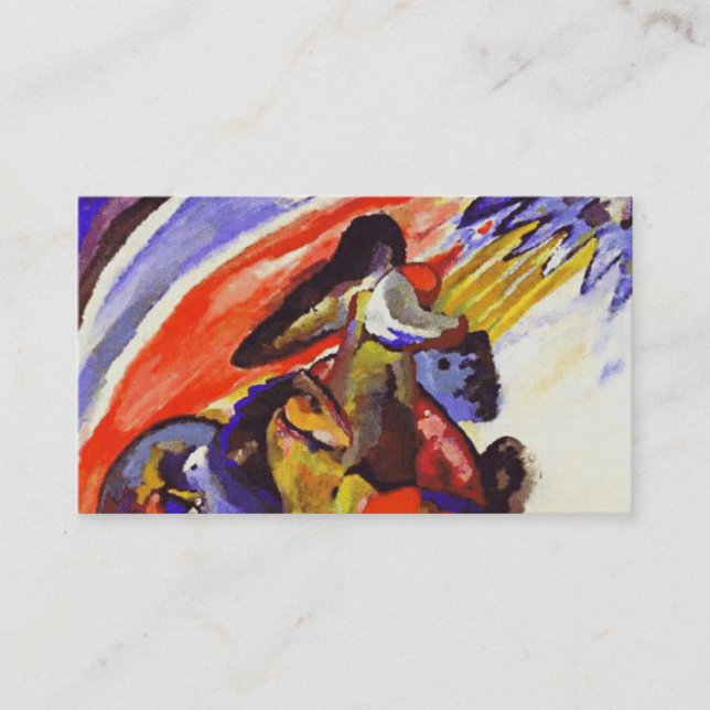 Kandinsky Painting Business/Profile Card Visitkort (Framsida)