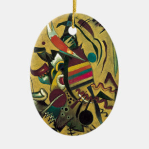 Kandinsky Points Abstrakt Canvas Painting Julgransprydnad Keramik