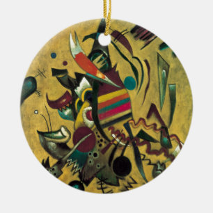 Kandinsky Points Abstrakt Canvas Painting Julgransprydnad Keramik