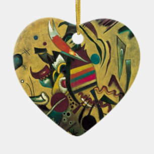 Kandinsky Points Abstrakt Canvas Painting Julgransprydnad Keramik