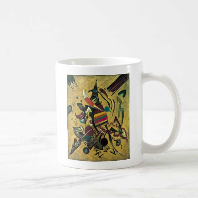 Kandinsky Points Abstrakt Canvas Painting Kaffemugg (Höger)