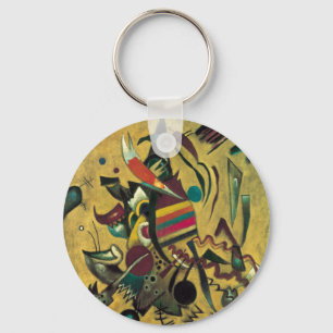 Kandinsky Points Abstrakt Canvas Painting Nyckelring