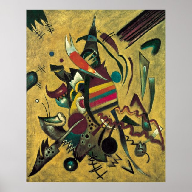 Kandinsky Points Abstrakt Canvas Painting Poster (Framsidan)