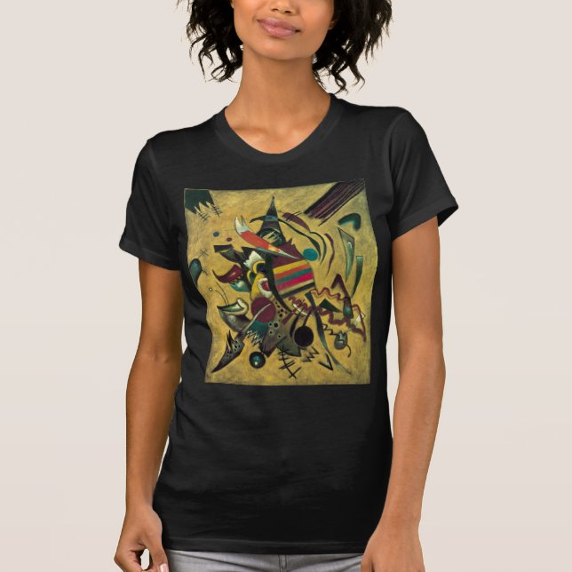 Kandinsky Points Abstrakt Canvas Painting Tee Shirt (Framsida)