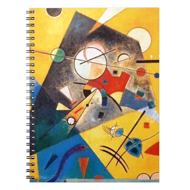 Kandinsky Quiet Harmony Abstrakt Art Anteckningsbok Med Spiral (Framsidan)