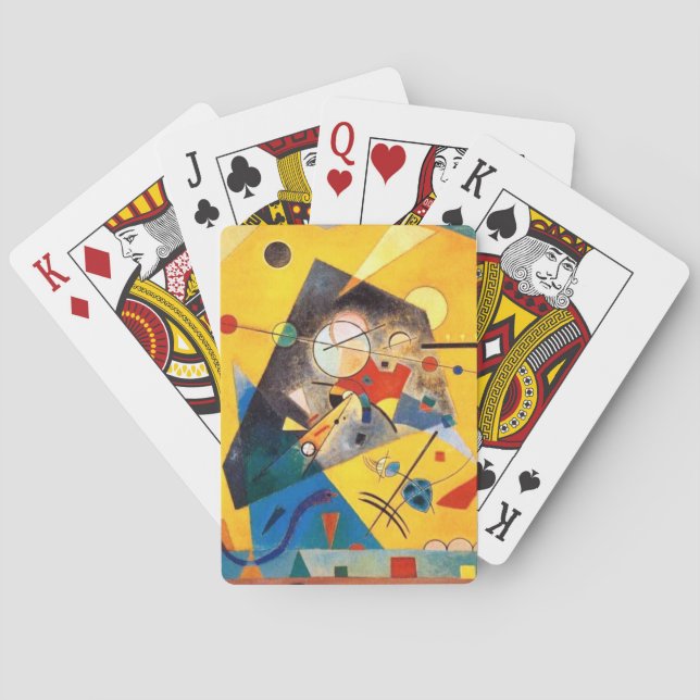 Kandinsky Quiet Harmony Abstrakt Art Casinokort (Baksidan)