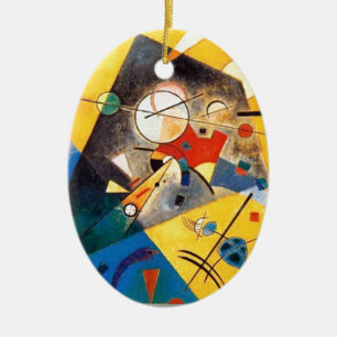Kandinsky Quiet Harmony Abstrakt Art Julgransprydnad Keramik